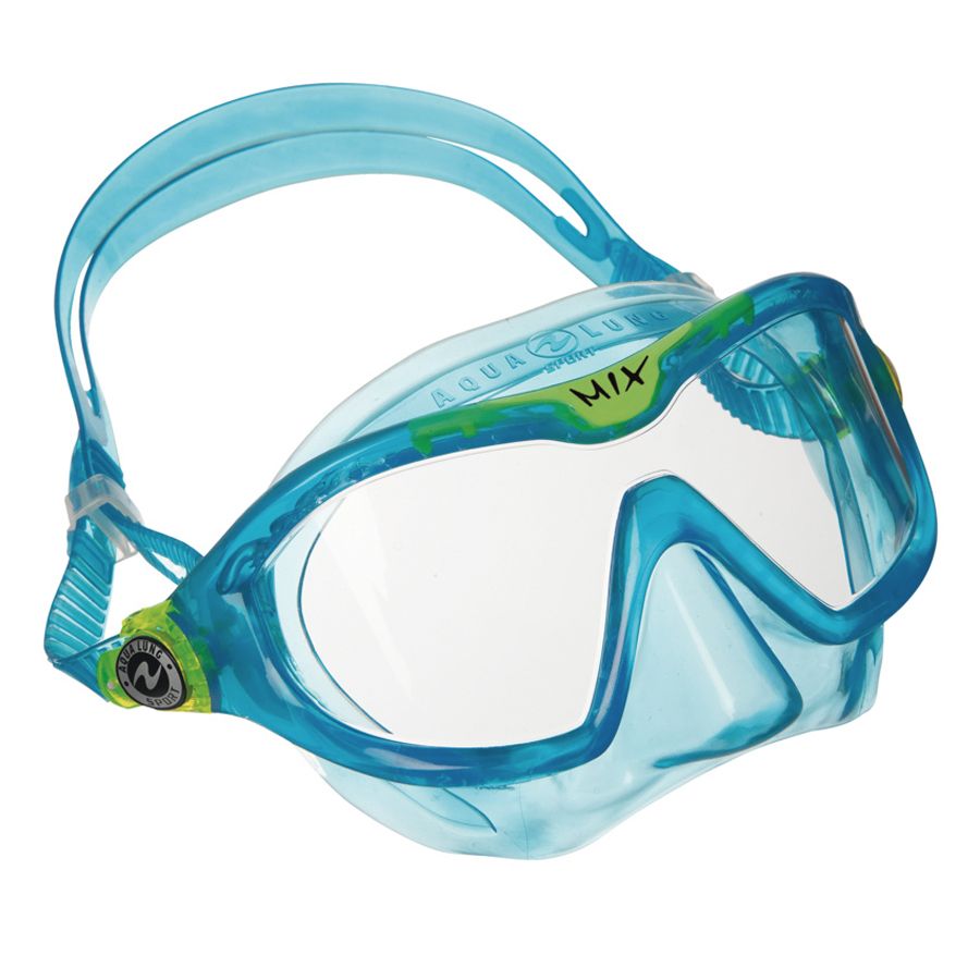 Photos - Swimming Mask Aqua Lung Kids Mix Jr Snorkeling Mask, Blue Green 22AGSYMXBLGRNXXXXSWE