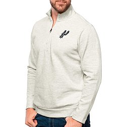 San Antonio Spurs Sweater Adult Medium Black Gray Basketball Sweatshirt  Mens *