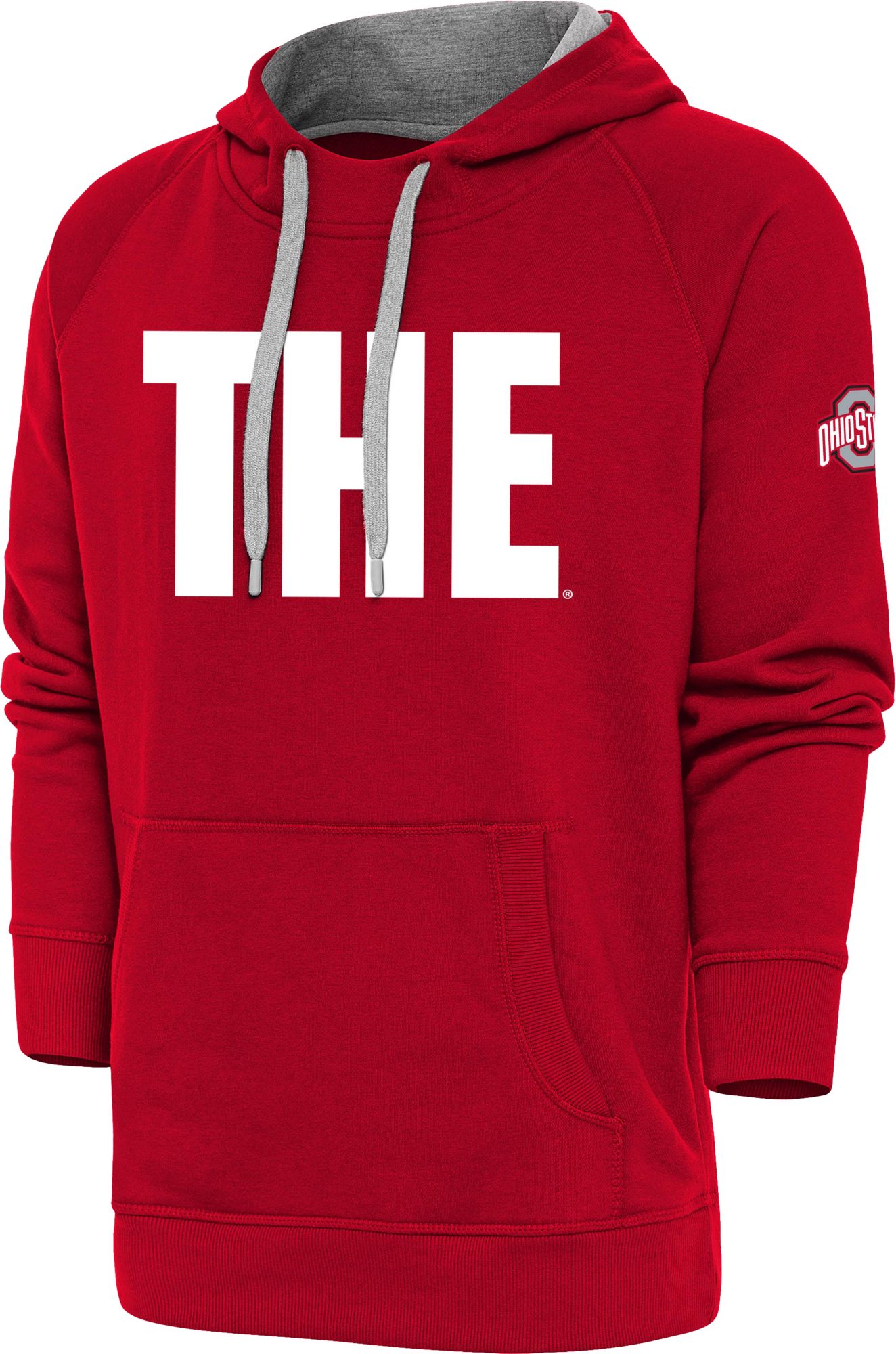 Antigua Men's Ohio State Buckeyes Dark Red The Ohio State Victory Hoodie