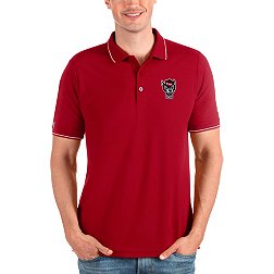 Antigua Men's NC State Wolfpack Red Affluent Polo
