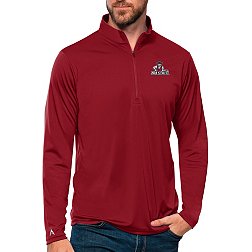 Antigua Men's New Mexico State Aggies Red Tribute 1/4 Zip Jacket