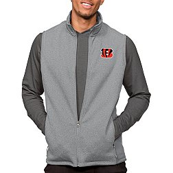Antigua Cleveland Browns Course Charcoal Heather Vest