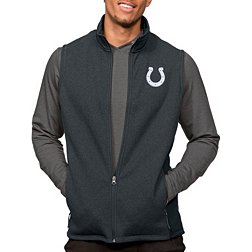 Antigua Indianapolis Colts Course Charcoal Heather Vest