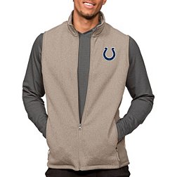 Antigua Indianapolis Colts Course Oatmeal Heather Vest