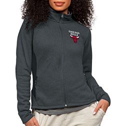 Antigua Women's Chicago Bulls Charcoal Course Jacket
