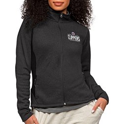 Antigua Women's Los Angeles Clippers Black Course Jacket