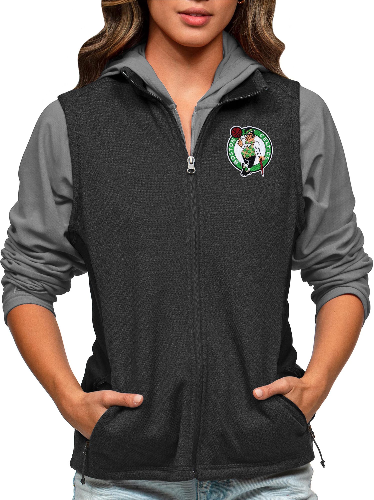 Antigua Women's Boston Celtics Black Course Vest