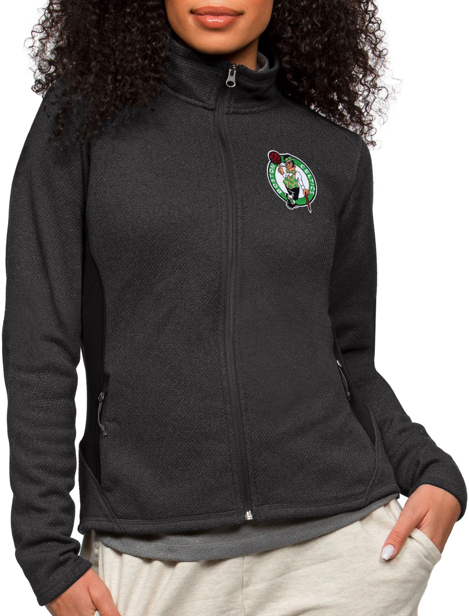 Antigua Women's Boston Celtics Black Course Jacket