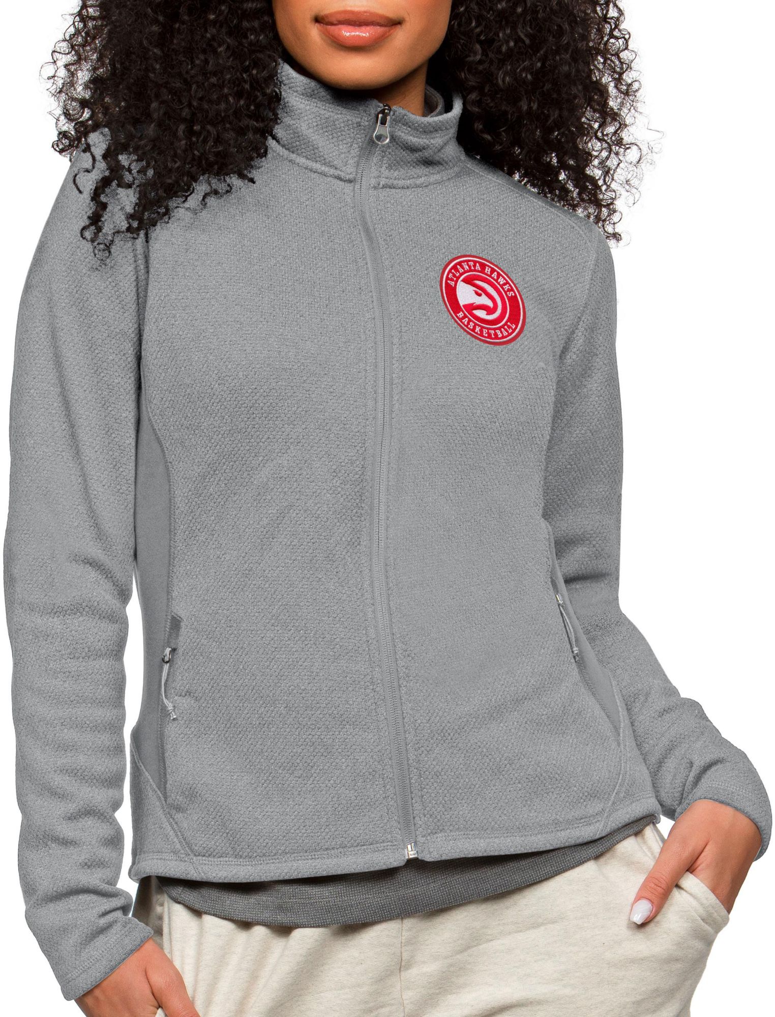 Antigua Women's Atlanta Hawks Grey Course Jacket