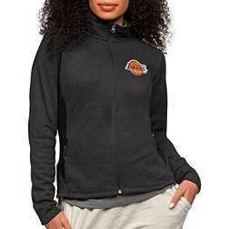 Antigua Women's Los Angeles Lakers Black Course Jacket