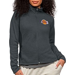 Antigua Women's Los Angeles Lakers Charcoal Course Jacket