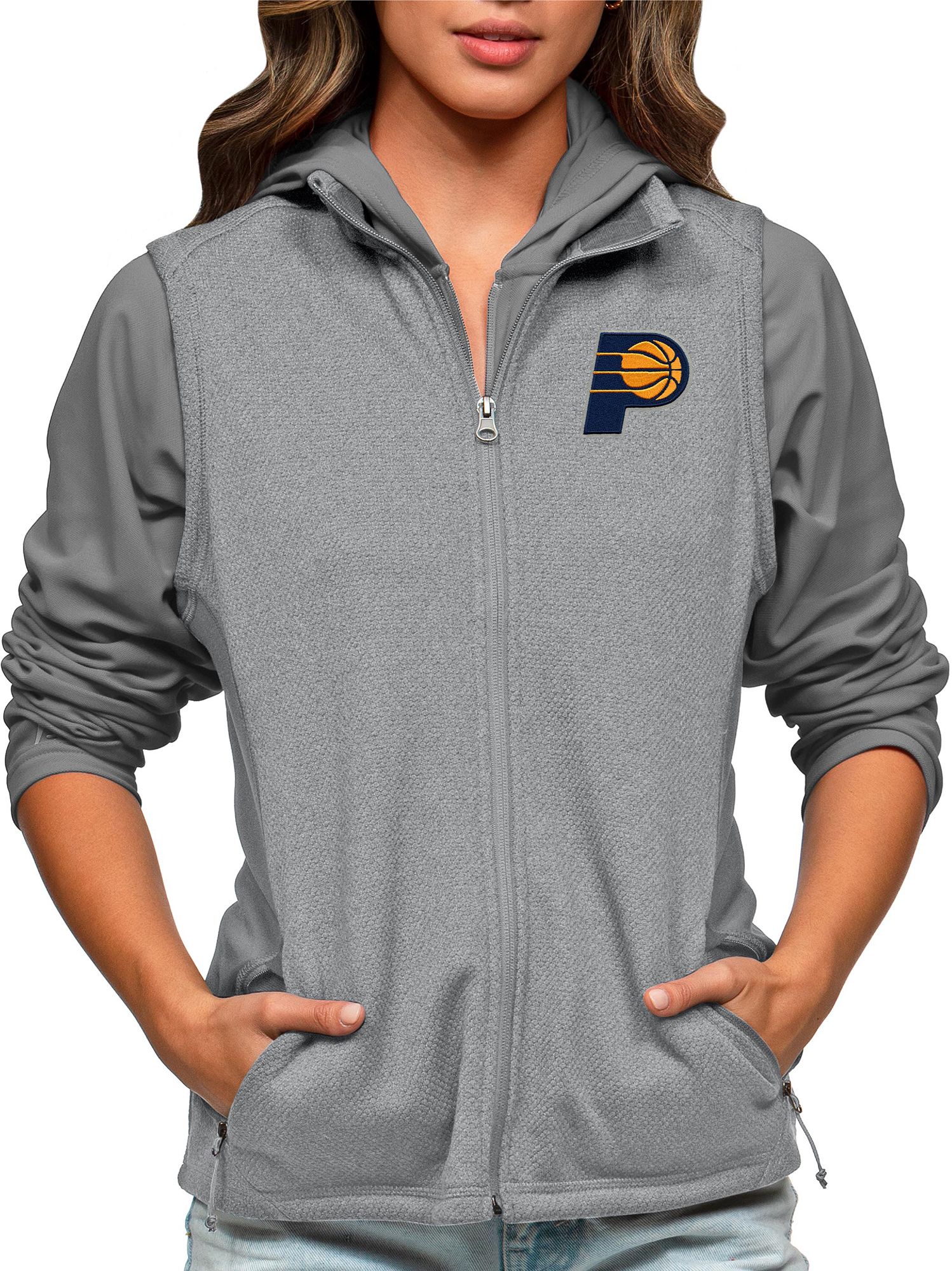 Antigua Women's Indiana Pacers Grey Course Vest