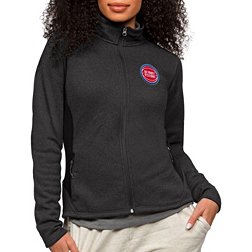 Antigua Women's Detroit Pistons Black Course Jacket