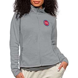 Antigua Women's Detroit Pistons Grey Course Jacket