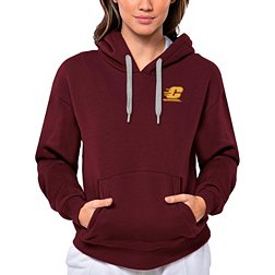 Antigua Women's Central Michigan Chippewas Maroon Victory Pullover Hoodie