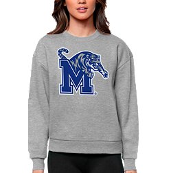 Antigua Women's Memphis Tigers Grey Heather Victory Crew Sweatshirt