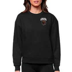 Antigua Women's Montana Grizzlies Black Victory Crew Sweatshirt