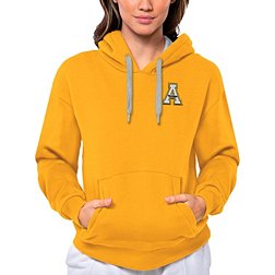 Antigua Women's Appalachian State Mountaineers Gold Victory Pullover Hoodie