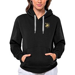 Antigua Women's Army West Point Black Knights Black Victory Pullover Hoodie