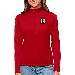 Antigua Women's Rutgers Scarlet Knights Dark Red Tribute Quarter-Zip Shirt
