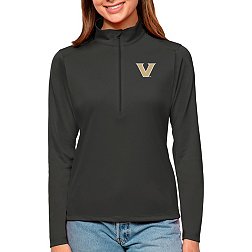 Antigua Women's Vanderbilt Commodores Grey Tribute Quarter-Zip Pullover