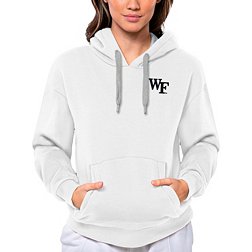 Antigua Women's Wake Forest Demon Deacons Black Victory Pullover Hoodie
