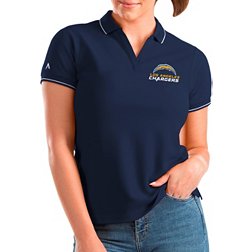 Antigua Women's Los Angeles Chargers Affluent Navy/White Polo