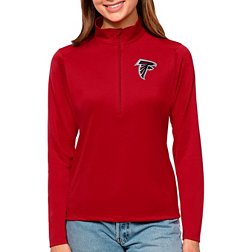Antigua Women's Atlanta Falcons Tribute Red Quarter-Zip Pullover