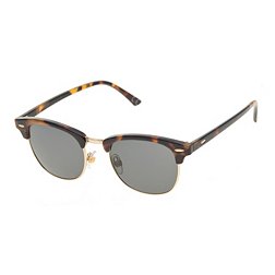 Alpine Design Round Metal Brown Tort Sunglasses
