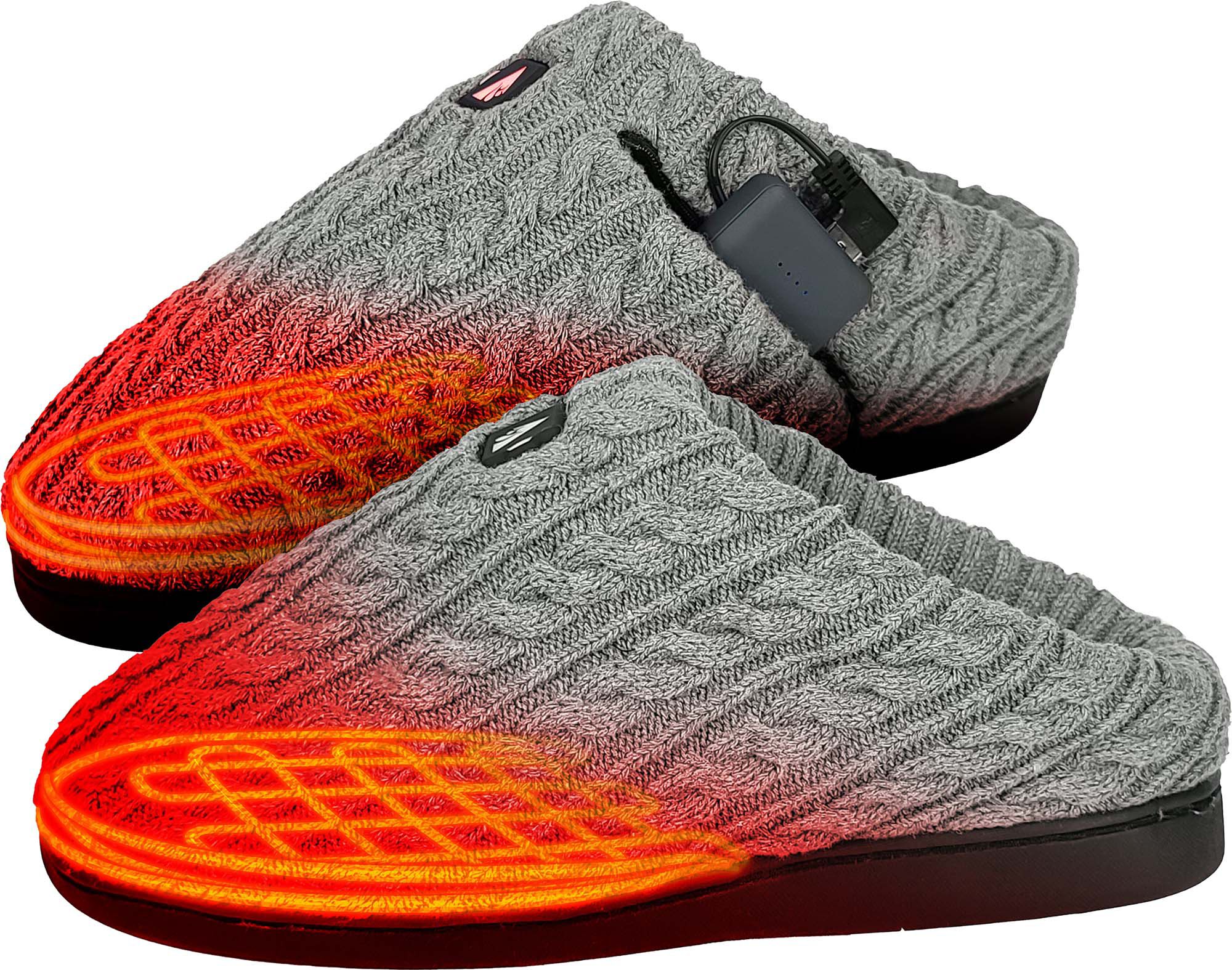 ActionHeat 5V Cable Knit Heated Slippers