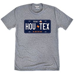 Where I'm From Houston Texas License Plate Grey T-Shirt