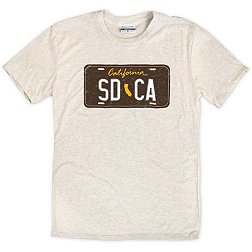 Where I'm From San Diego CA License Plate Cream T-Shirt