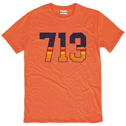 Where I'm From Houston 713 Area Code Orange T-Shirt