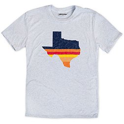 Where I'm From Houston State Rainbow Fill White T-Shirt