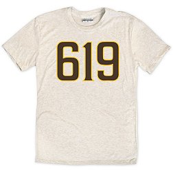 Where I'm From San Diego 619 Area Code Cream T-Shirt