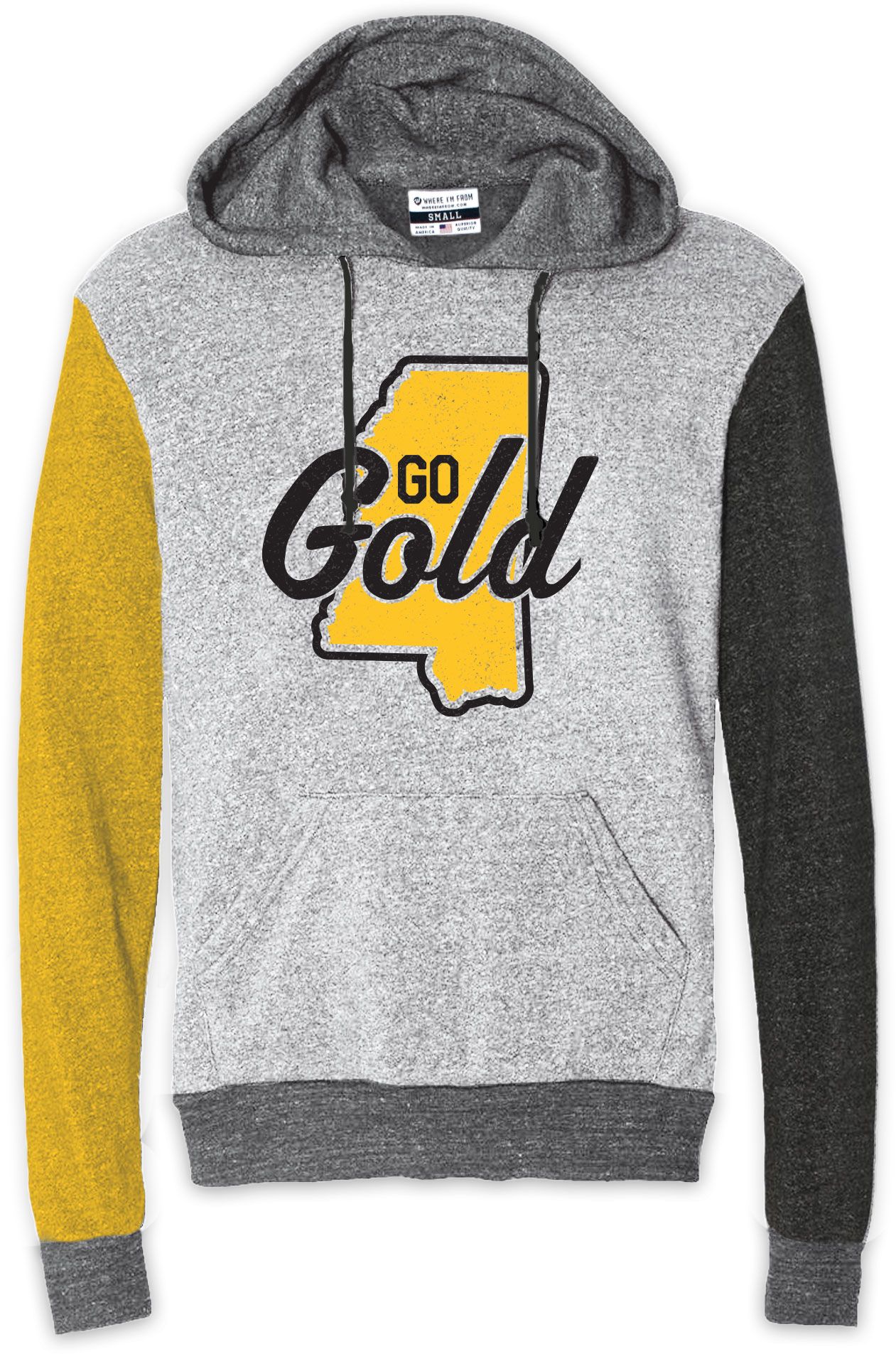 Where I'm From Mississippi Go Gold Hoodie