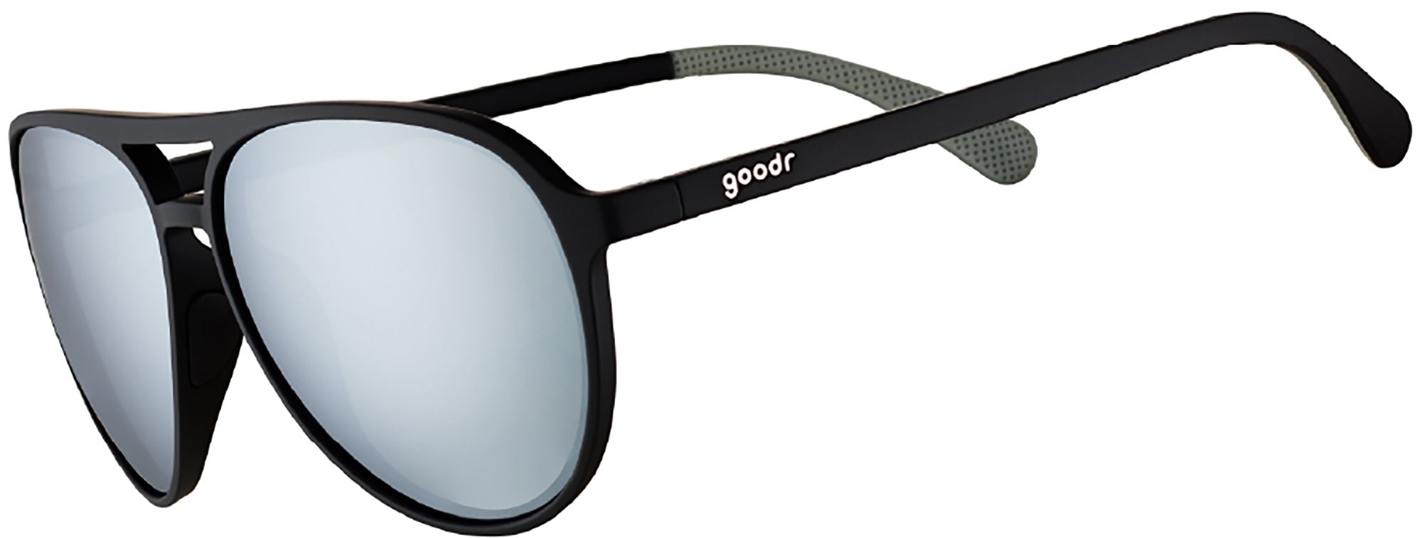 Photos - Sunglasses Goodr Add The Chrome Package Mirror Reflective , Men's, Black Fr