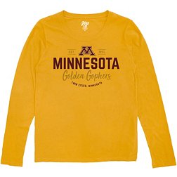 Blue 84 Women's Minnesota Golden Gophers Gold Bit Rate Long Sleeve T-Shirt