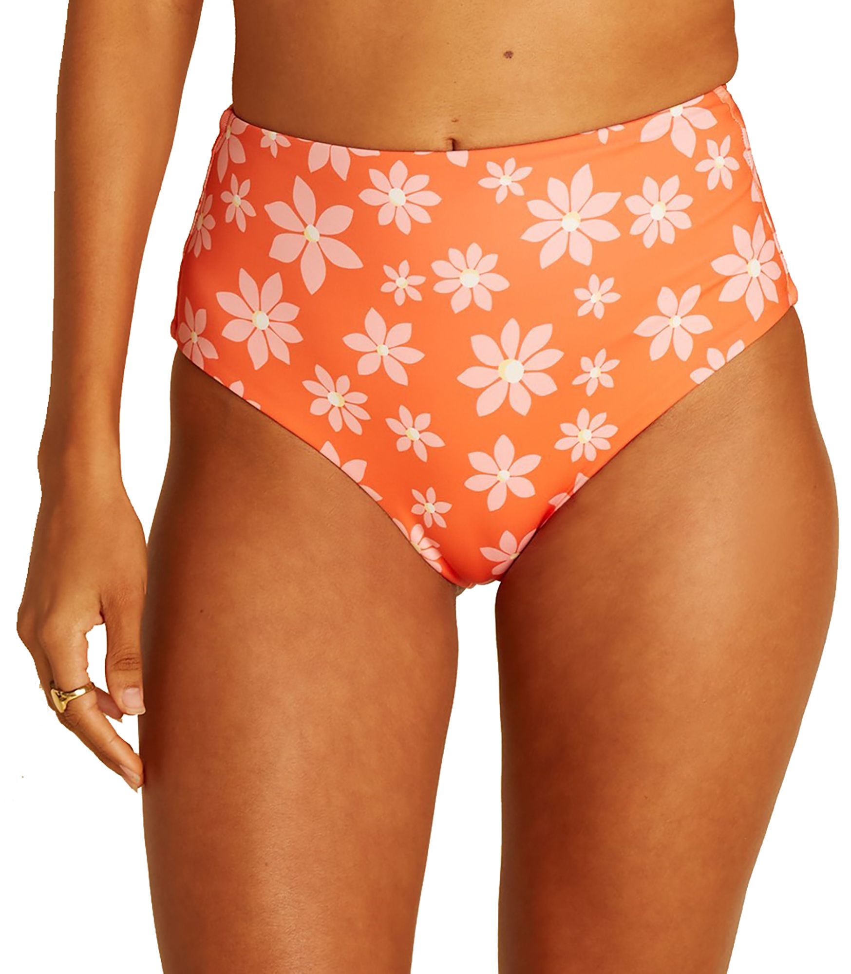 Billabong X Wrangler Women's Out West Dreamin' Rev High-Waisted Retro Bikini Bottoms
