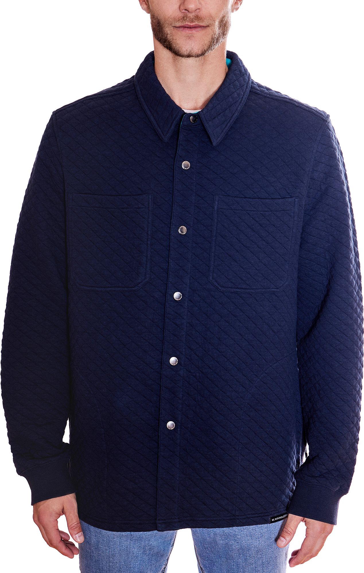 Be Boundless Men's Fleece Full Open Snap Shacket