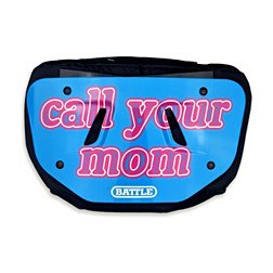 Battle Adult Call Your Mom Chrome Football Back Plate