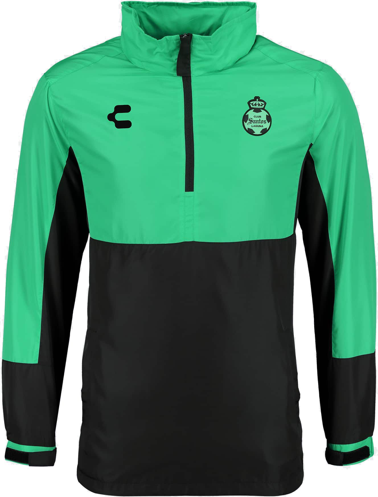 Charly Santos Laguna 2023 Player Green Quarter-Zip Pullover Shirt