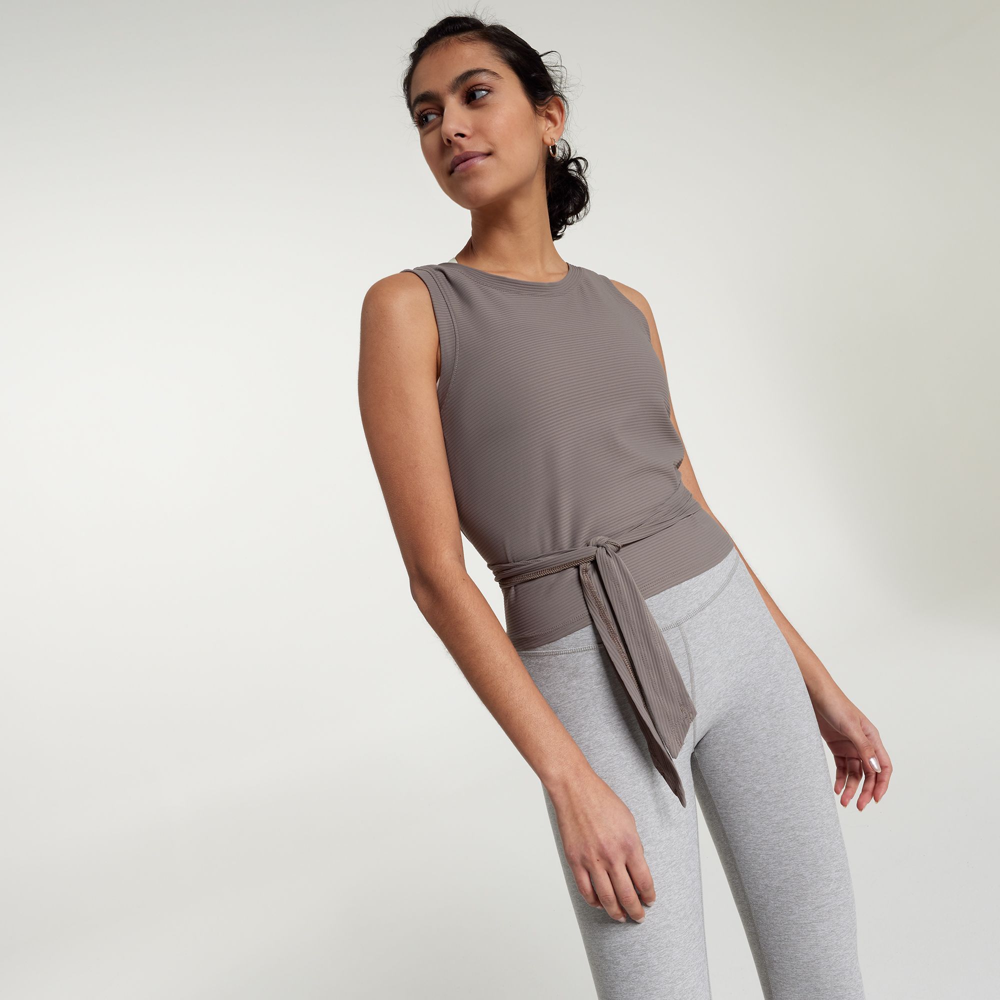 CALIA Women's Crop Wrap &amp; Tie Tank