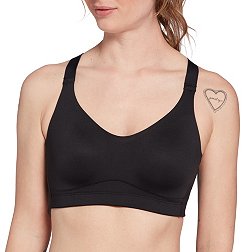 CALIA by Carrie Underwood Sports Bra XS Red Ribbed High Neck Long Line  Crossback