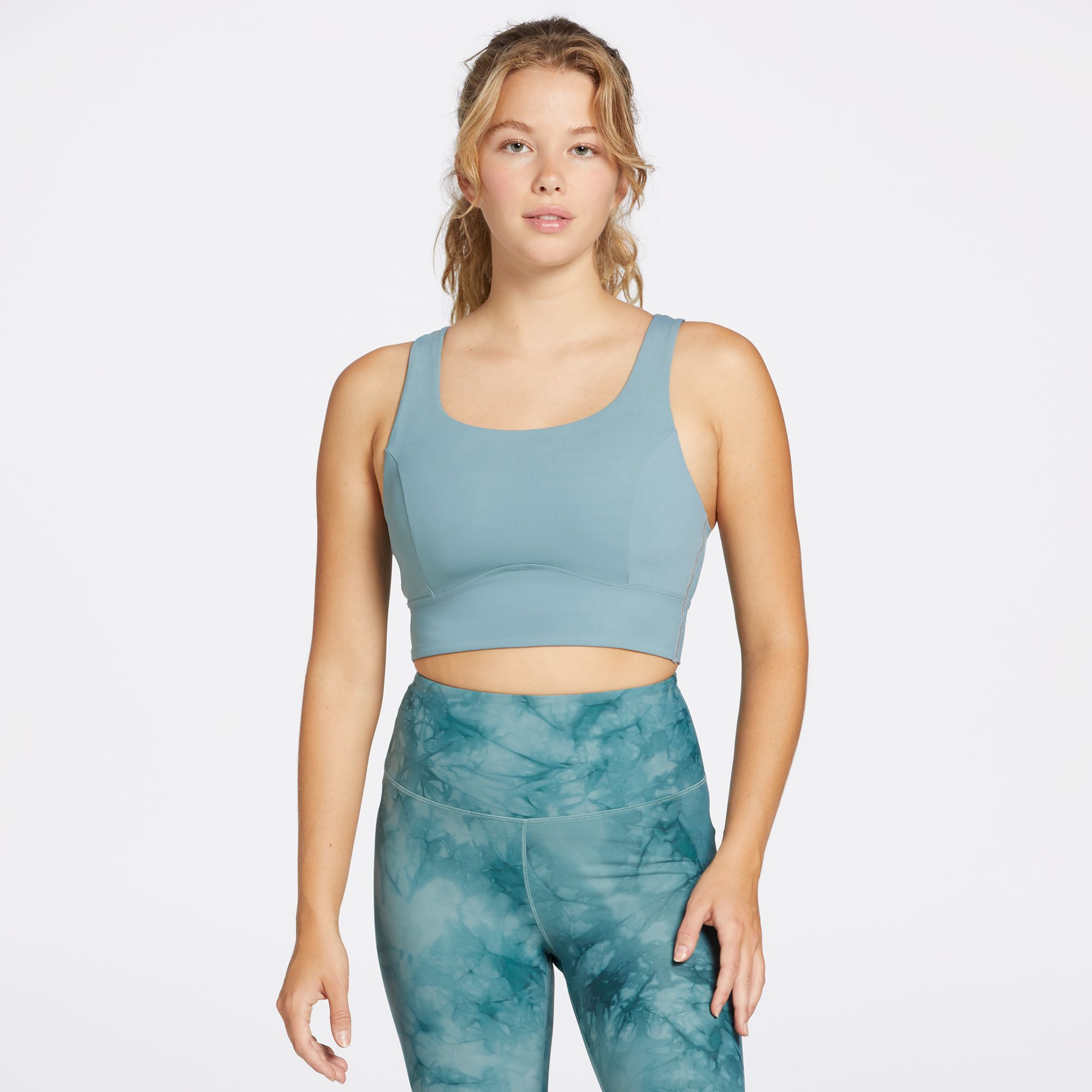 Strike A Pose Sports Bra - Tie dye blue