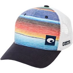 Costa Del Mar Men's Baja Stripe Trucker Hat