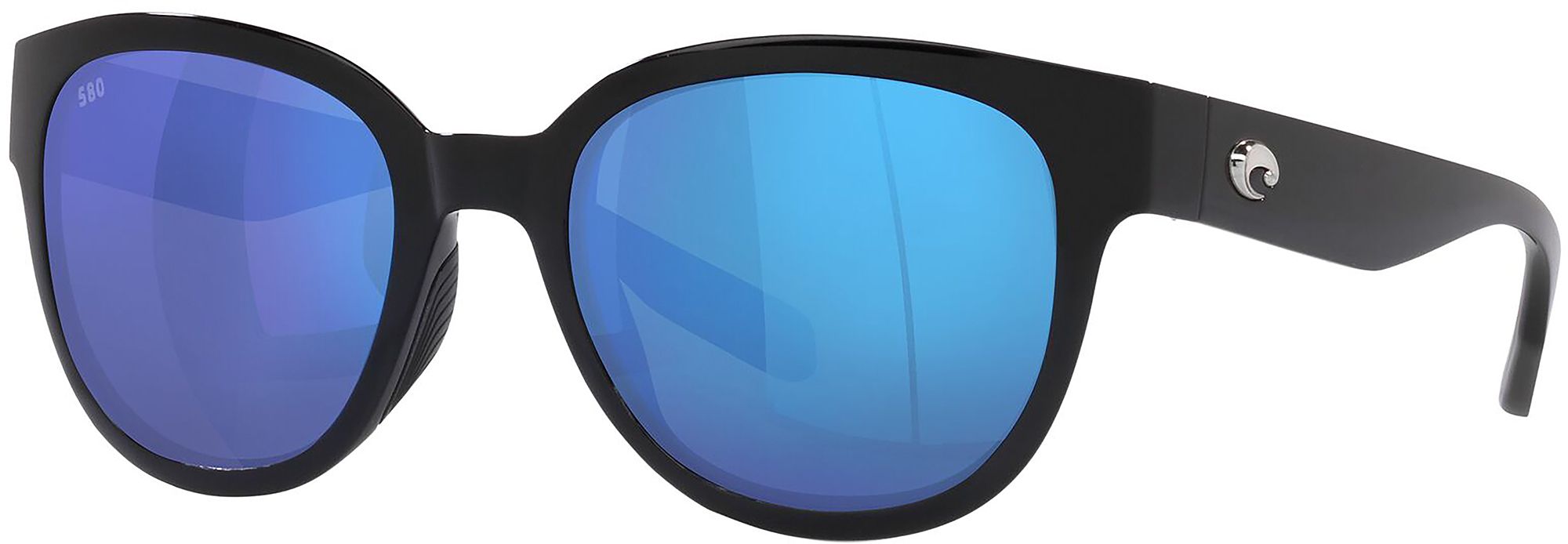 Photos - Sunglasses Costa Del Mar Salina , Men's, Black/Blue Mirror | Father's Day G 