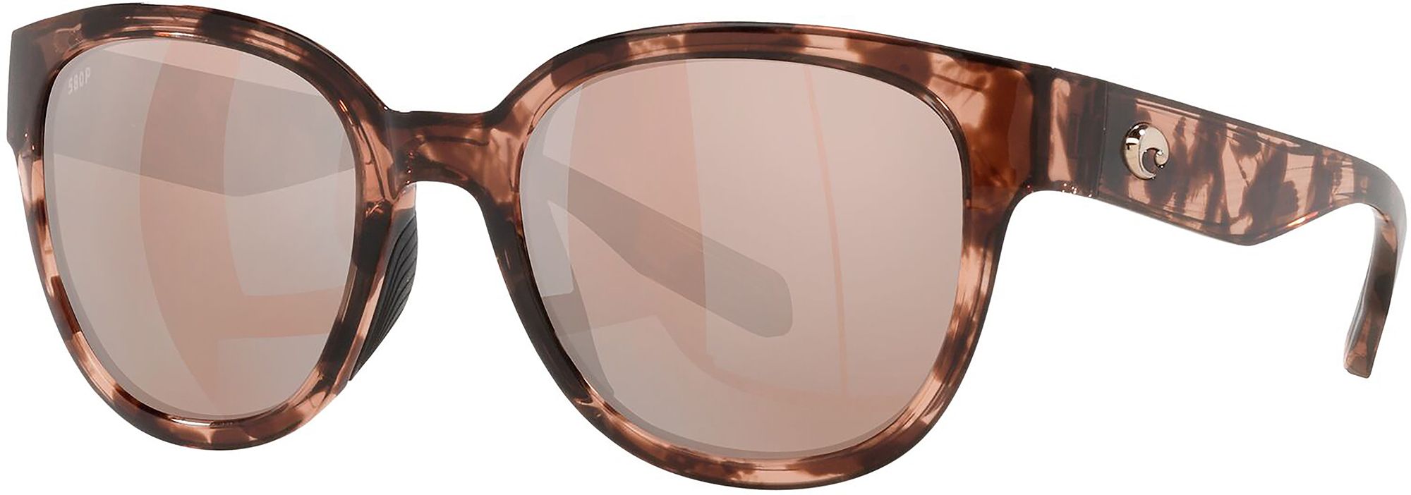 Photos - Sunglasses Costa Del Mar Salina , Men's, Tortoise/Copper Silver Mirror | Fa 