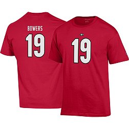 Champion Men's Georgia Bulldogs Red Brock Bowers #19 T-Shirt