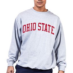 Champion Men's Big & Tall Ohio State Buckeyes Gray Reverse Weave Crew Sweatshirt